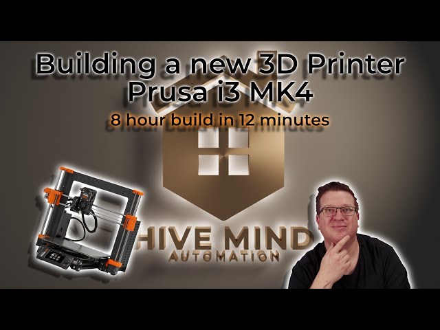 Prusa i3 MK4 3D Printer kit Build - 8 hours in 12 minutes