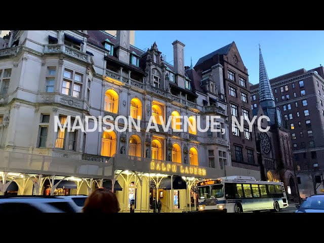 [4K] 🇺🇸NYC Winter Walk / Madison Ave, Upper East Side Manhattan,  94th St. to 71st St. Jan.10.2021