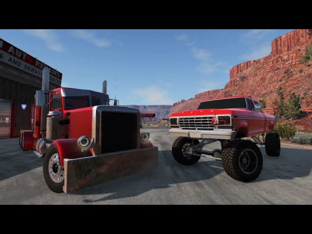 Peterbilt Semi and Ford F100 Dentside in BeamNG.drive !?!?! You Need These Mods!! (Mod Showcase)