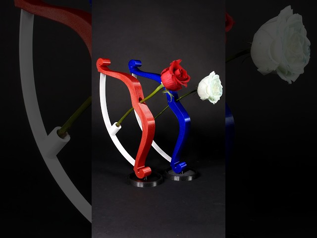 Happy Valentine's Day | Cupid Rose Archery Vase | Romain | 3D Printing Ideas