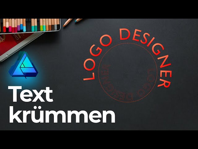 Affinity Designer Text krümmen Tutorial Deutsch