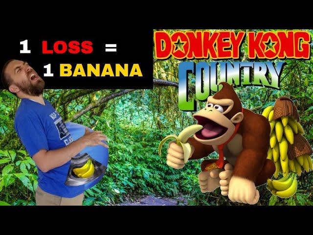 Donkey Kong Country BUT Every Time I Lose I Eat a Banana
