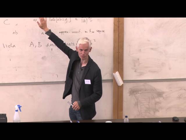 Professor Timothy Gowers speaking at the LMS/EMS Anniversary Mathematical Weekend 2015