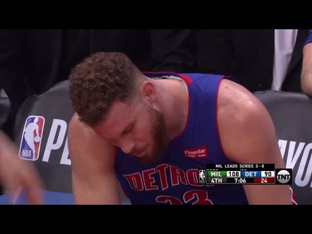 Blake Griffin gets STANDING OVATION after playing INJURED in playoffs! Bucks vs. Pistons Game 4