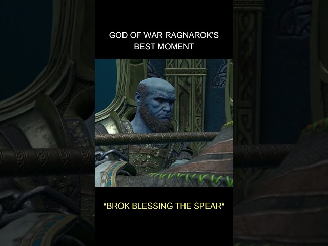 Brok Blesses the Spear | Kratos & Brok Best Moment | God of War Ragnarok