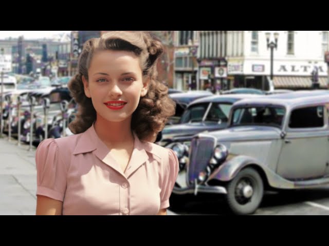 Forties Fashions - Everyday Women's Clothing in 1940s USA [COLORIZED]
