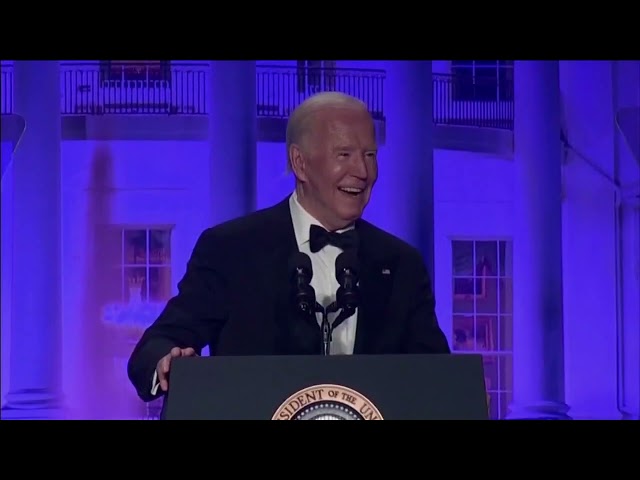 President Biden takes jabs at Trump during annual White House Correspondents' Dinner