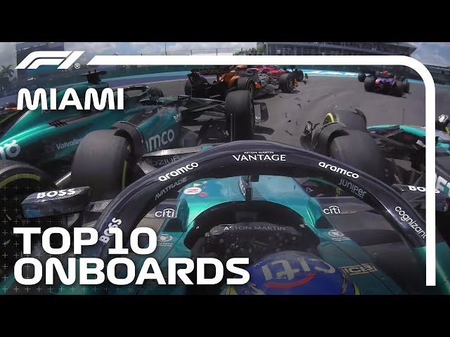 Stroll And Lando Collide And The Top 10 Onboards | 2024 Miami Grand Prix | Qatar Airways