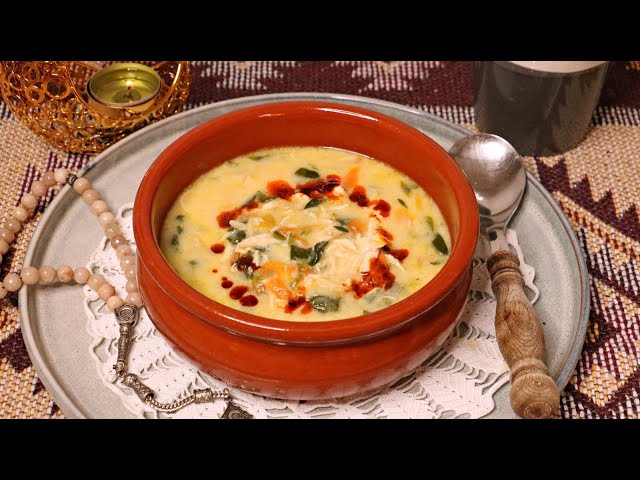 TURKISH CHICKEN SOUP WITH SPINACH - TAVUKLU ISPANAK ÇORBASI - RAMADAN SOUP - FASTING SOUP