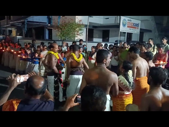 ayyanthole karthiyani temple road ayyappan vilakk procession