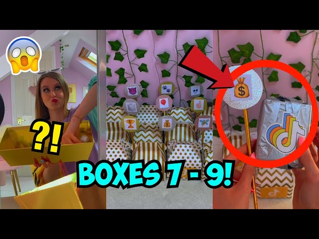 [ASMR] OPENING GOLDEN TIKTOK MYSTERY BOXES!!😱✨(Boxes 7 - 9!)🤫TikTok Compilation | Rhia Official♡