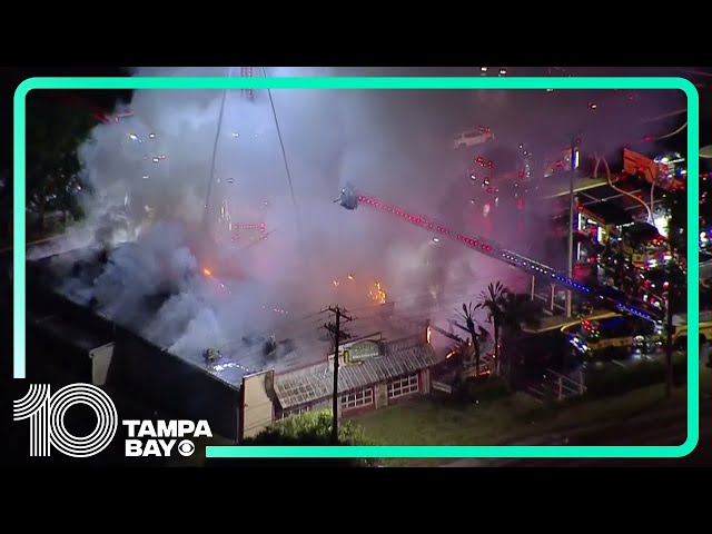 Cody's Roadhouse in Tampa engulfed in flames