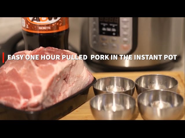 Easy one hour pulled pork in the instant pot