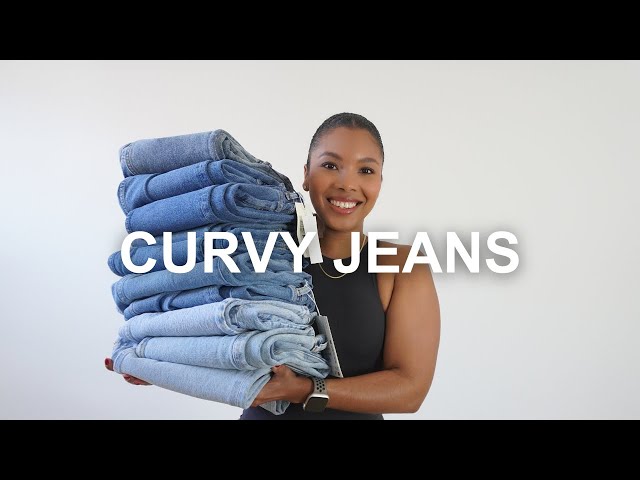 I Tried On 10 PAIRS OF JEANS So You Don’t Have To | High Rise Straight Leg Jeans For Curvy Petites