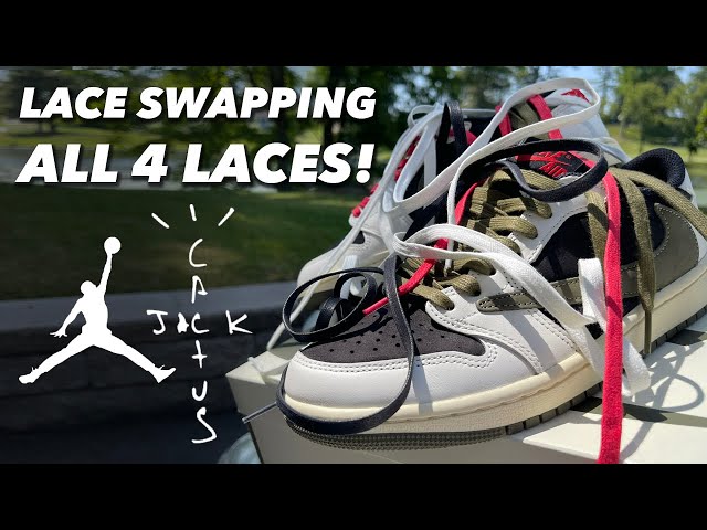 Travis Scott x Jordan 1 Olive Lace Swap - Which pair is best?!