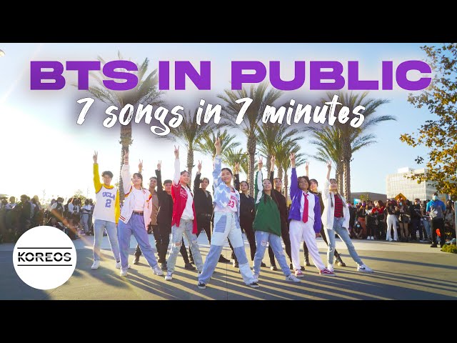 [KPOP IN PUBLIC | ONE TAKE] 7 Songs in 7 Minutes at BTS Concert in LA | Dance Cover 댄스커버 | Koreos