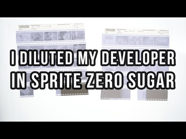 Diluting Developer with Sparkling Water and Sprite