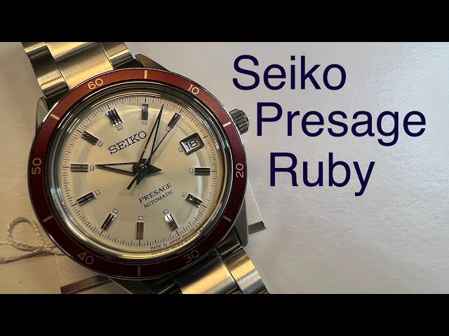 Hands On The New Seiko's 60's Style Presage Ruby