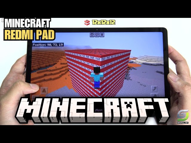 Xiaomi Redmi Pad test game Minecraft | Helio G99