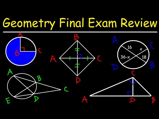 Geometry Final Exam Review - Study Guide