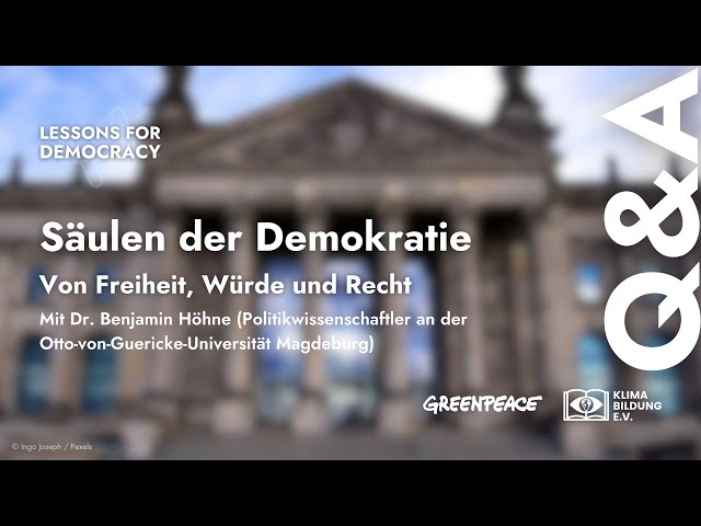 Lessons for Democracy | Q&A Säulen der Demokratie