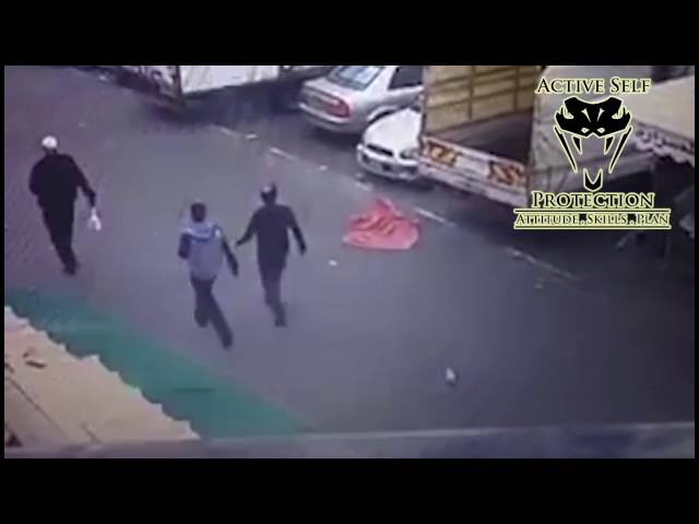 Two Armed Men Stop Knife Attack Cold