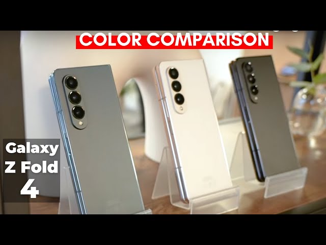 Samsung Galaxy Z Fold 4 - All Colors Comparison!