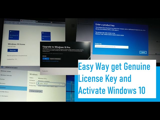 how to Upgrade, get Genuine License Key and Activate Windows 10 and windows 11