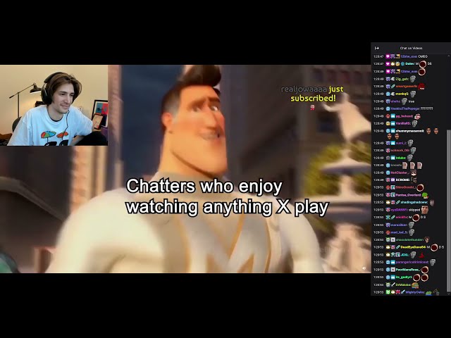 xQc reacts to Snotty boy meme but its his chat
