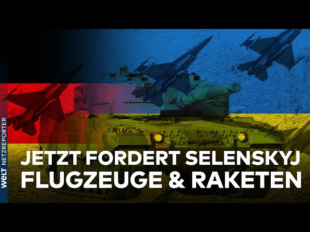 PANZER-POWER FÜR DIE UKRAINE: Selenskyj fordert nun Flugzeuge und Raketen | Ukraine-Krieg-Überblick