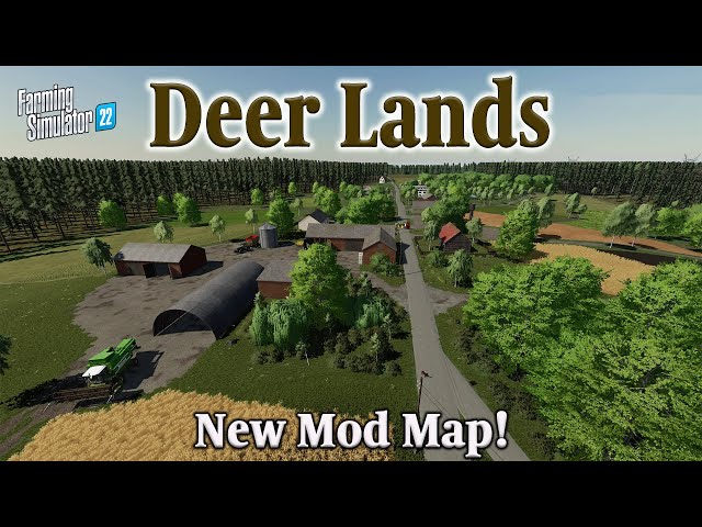 “DEER LANDS” FS22 MAP TOUR! | NEW MOD MAP! | Farming Simulator 22 (Review) PS5.