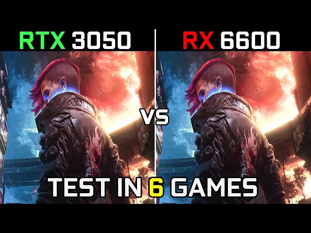 RTX 3050 DLSS ON vs RX 6600 | Test in 6 Games at 1080p | 2022