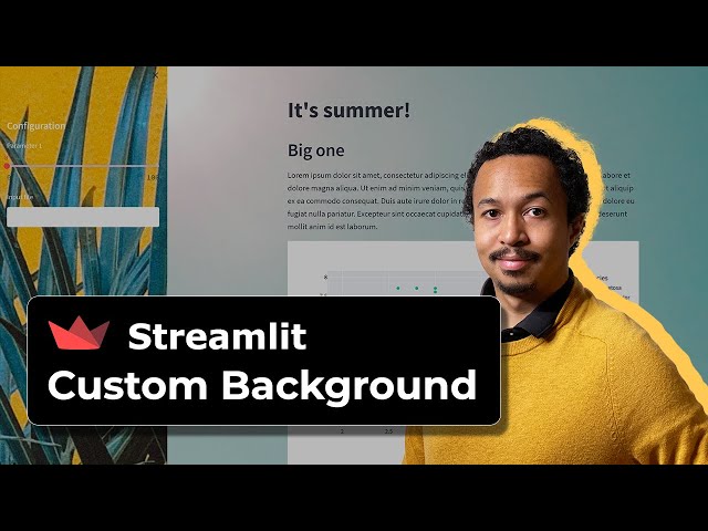 Custom Streamlit Background Image/Color Gradient through CSS