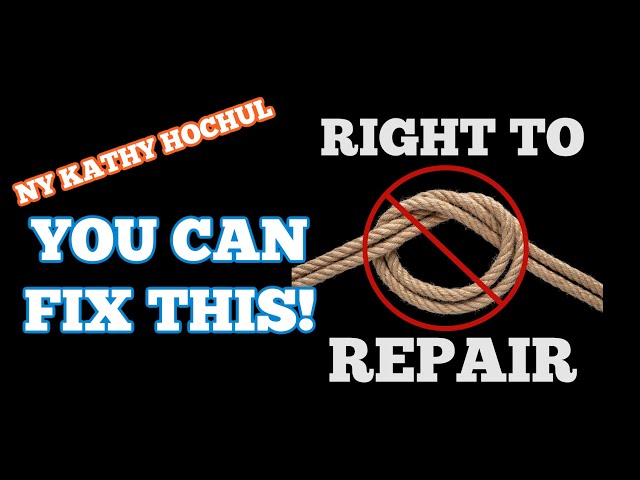 Hochul FIX NY Right to Repair Bill: No TYING function to branded parts & service!!!