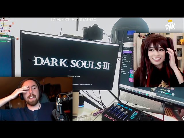 Asmongold CRASHES Emiru's Dark Souls Stream