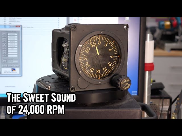 WWII USAF Gyroscope Spin Up and Turntable Test