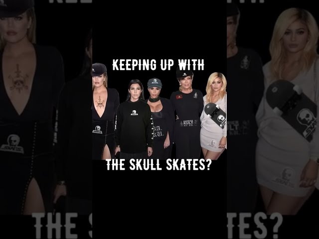 Kim Kardashian Wearing Skull Skates? #shorts