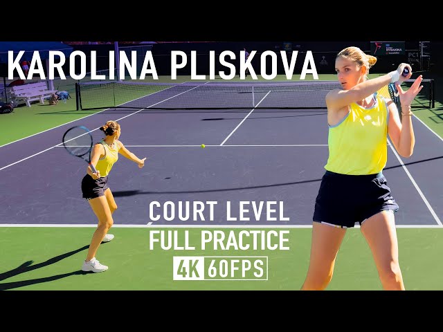 Karolina Pliskova | Court Level Practice [IW2023]