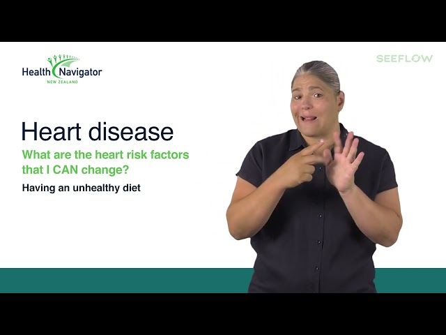 Heart disease – What are the heart risk factors that I can change? Part 3 (NZ Sign Language)  HQ
