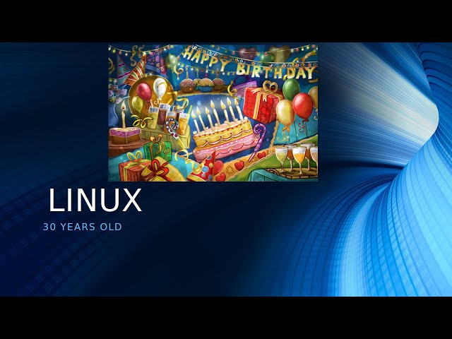 Happy 30th Birthday Linux