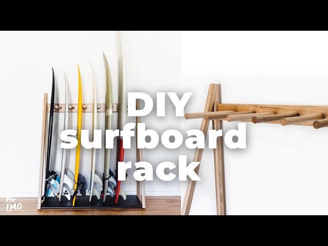 How To Make a Surfboard Rack DIY Video by Al + Imo Handmade