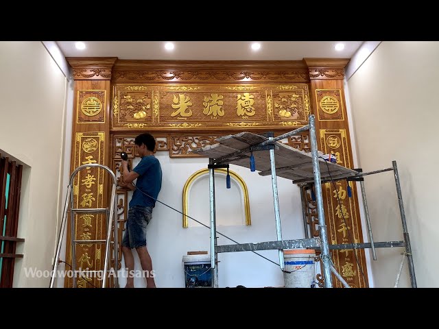 The Peak Of Woodworking Art - Gold Inlaid Neoclassical Wood Interior Decoration