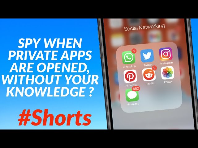 Find Out Which and When Private app was opened on Your iPhone #Shorts