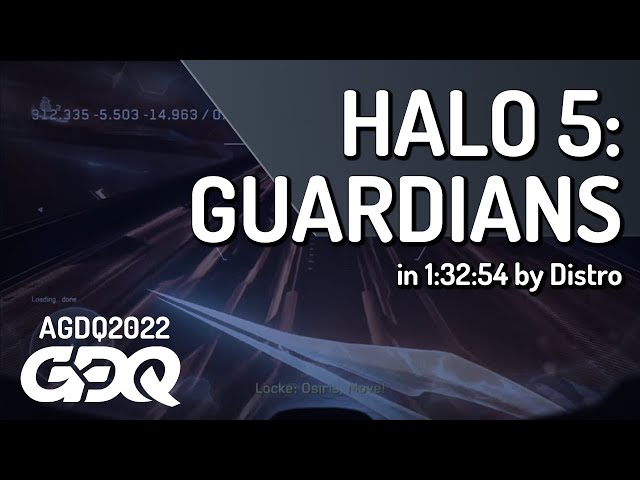 Halo 5: Guardians by Distro in 1:32:54 - AGDQ 2022 Online