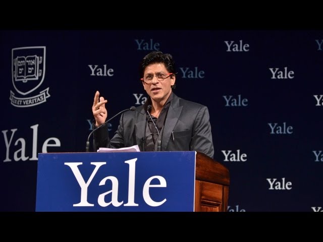 Shah Rukh Khan at Yale University as Chubb Fellow (official video)