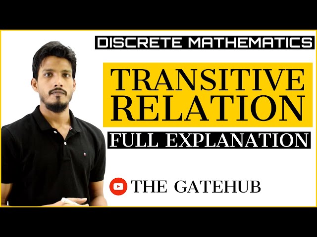 Transitive Relation with Examples | Discrete Mathematics