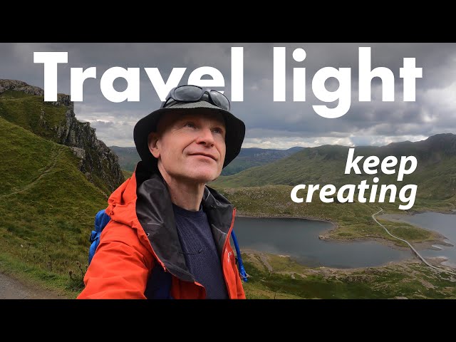 How I HALVED my gear weight but kept creating! Travel LIGHT challenge
