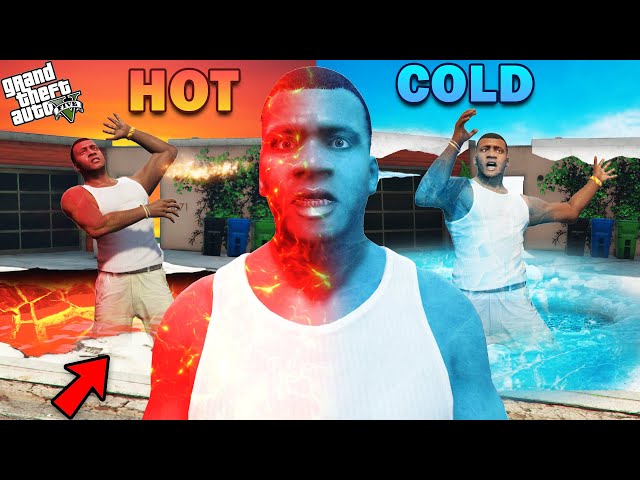 GTA 5 : Franklin Survive In Extreme Hot And Cold Conditions Near Franklin's House.. (GTA 5 Mods)