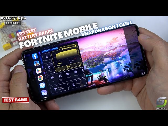 Xiaomi 13 Lite Fortnite Gameplay | Snapdragon 7 Gen 1