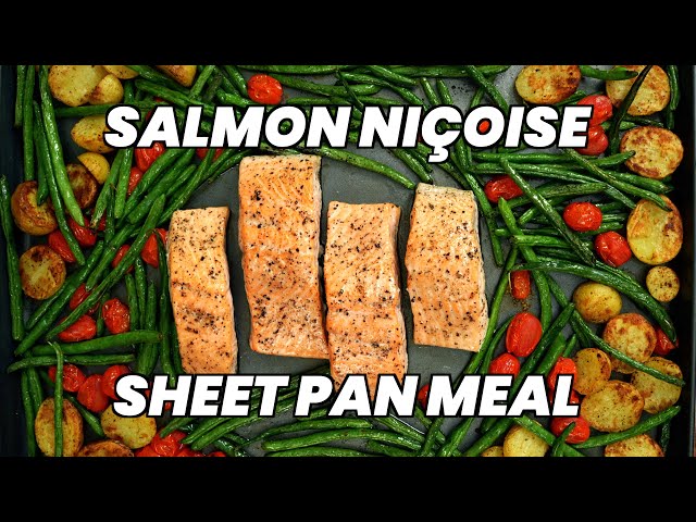 Salmon Niçoise Sheet Pan Meal